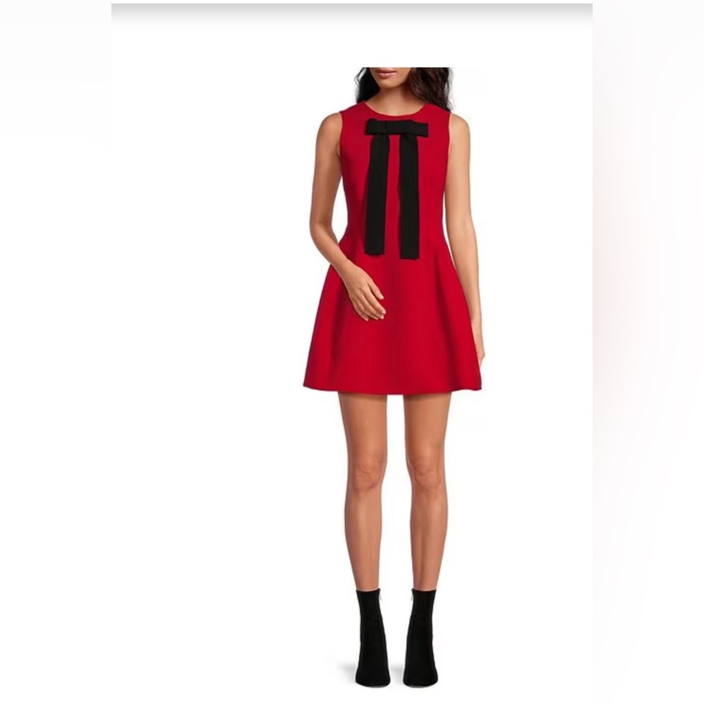 A Loves A - front bow detailed sleeveless dress